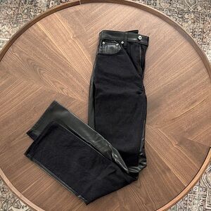 Abercrombie black straight leg jeans